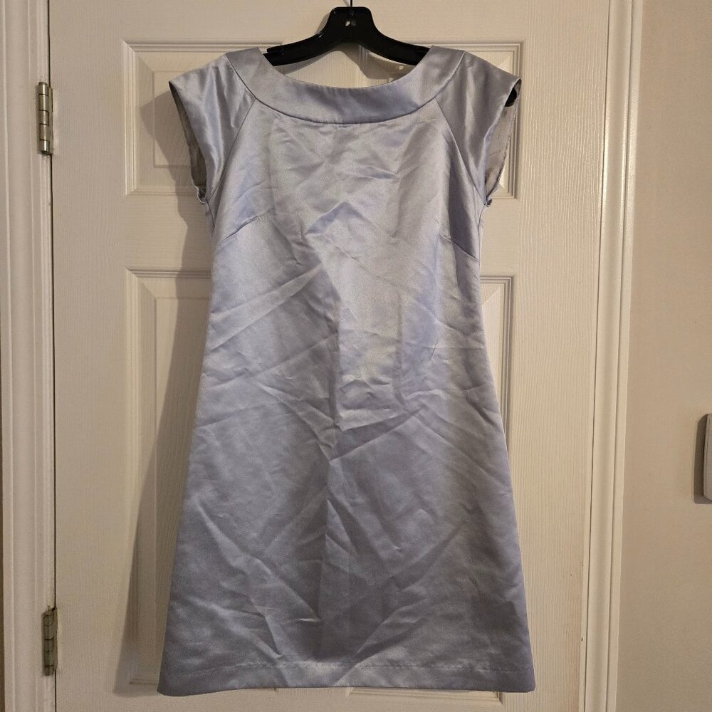 BCBG Paris Shimmery Shift Dress Cap Sleeves EUC